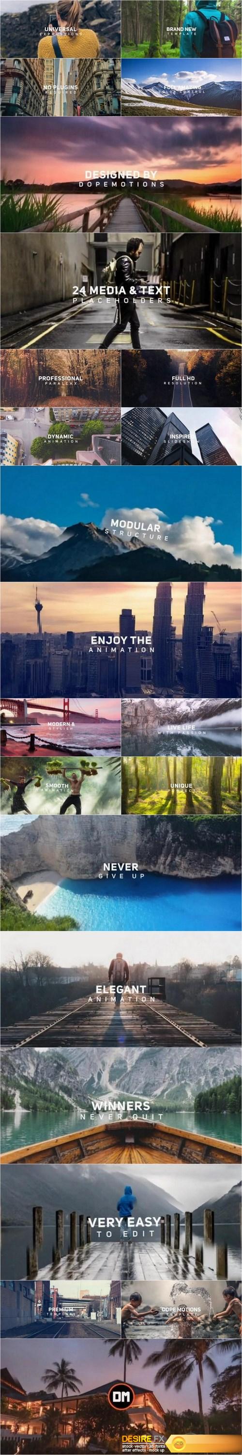 Amazing Parallax Slideshow After Effects Templates
