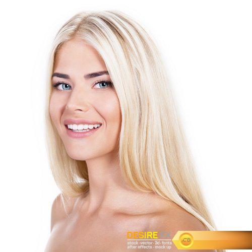 Beauty portrait of young blond blue eyed woman - 7 UHQ JPEG