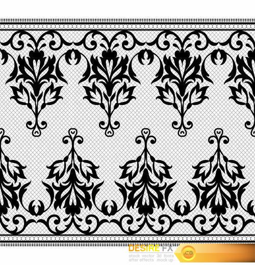 Baroque ornaments in Victorian style - 15 EPS