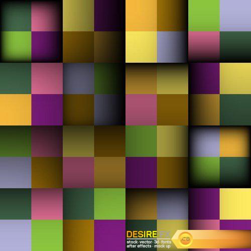 Abstract square seamless background - 15 EPS