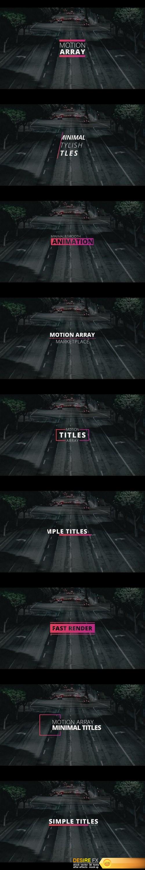 Simple Colorful Titles After Effects Templates