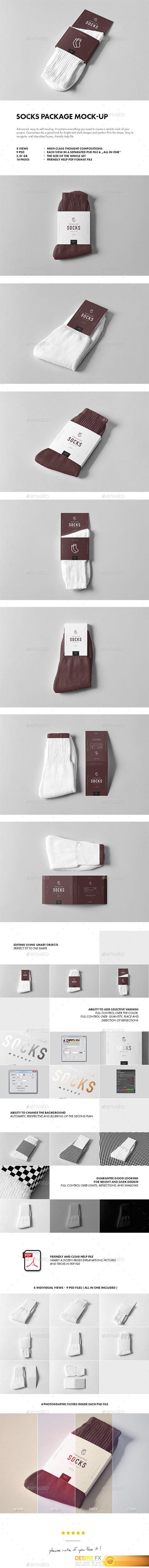 Socks Package Mock-up 19837616