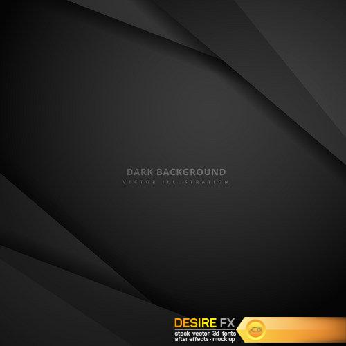Black dark abstract background - 21 EPS