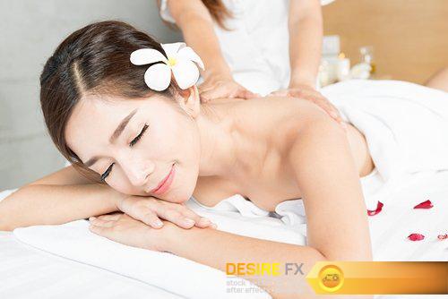 Beautiful young woman getting spa massage - 9 UHQ JPEG