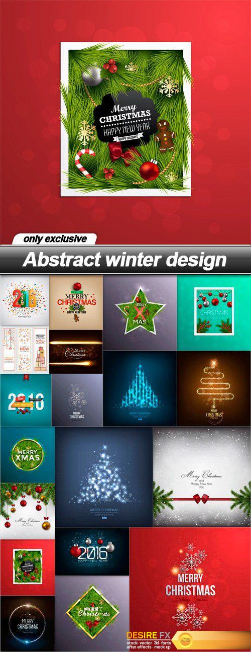 Abstract winter design - 19 EPS