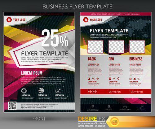 Abstract business flyer - 25 EPS