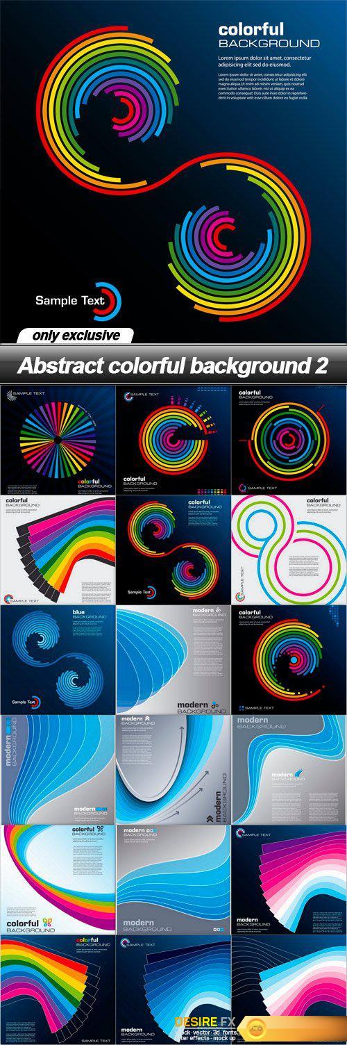 Abstract colorful background 2 - 18 EPS