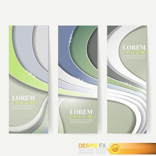 Abstract Template banners - 25 EPS