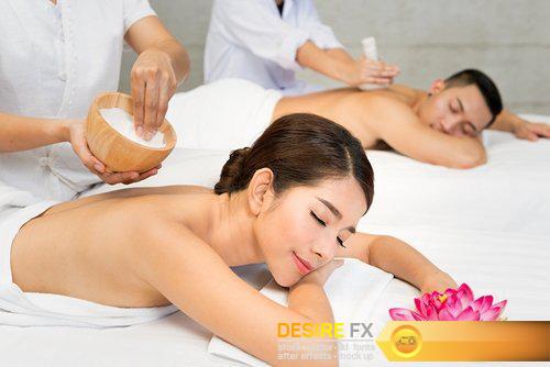Beautiful young woman getting spa massage - 9 UHQ JPEG