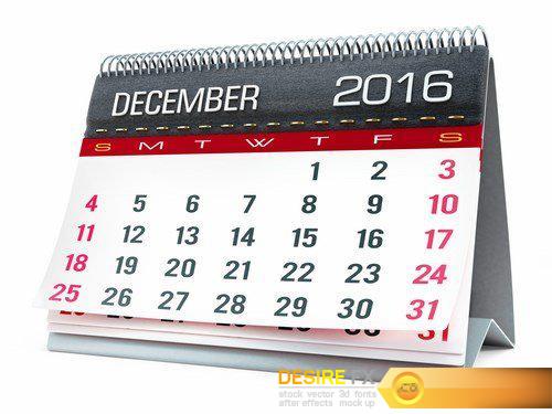 2016 desktop calendar - 12 UHQ JPEG