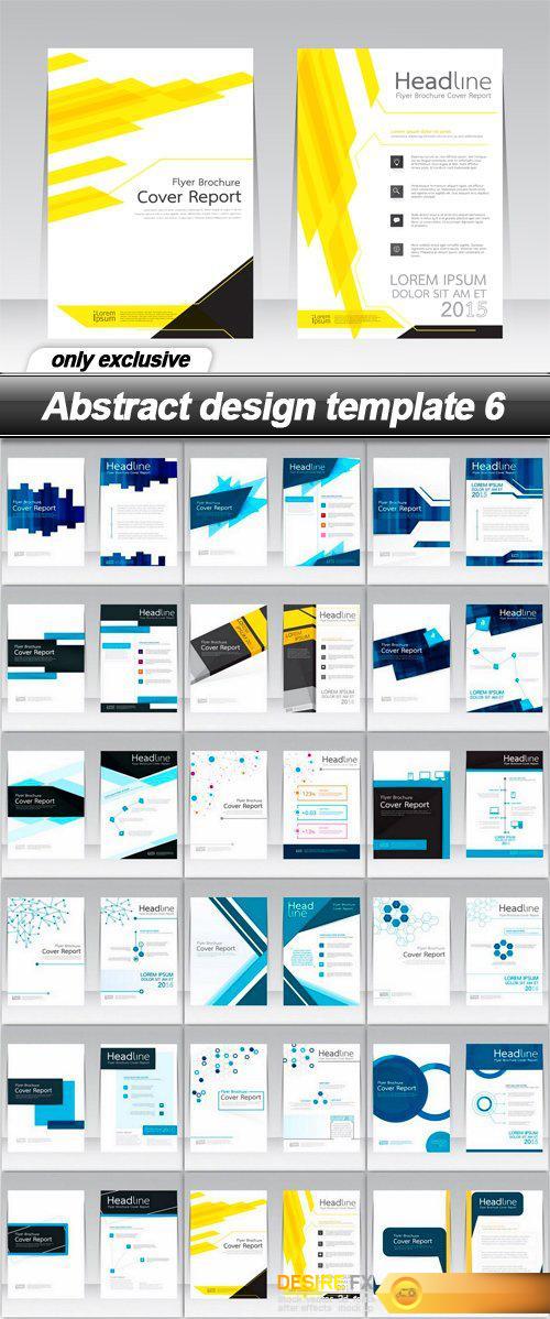 Abstract design template 6 - 18 EPS
