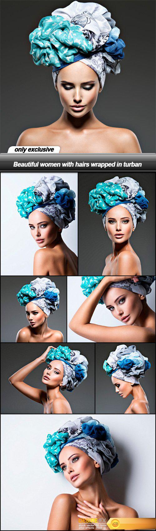 Beautiful women with hairs wrapped in turban - 8 UHQ JPEG