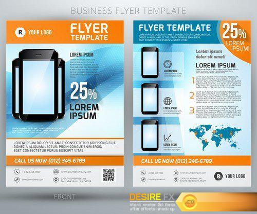 Abstract business flyer - 25 EPS