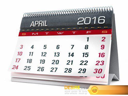2016 desktop calendar - 12 UHQ JPEG