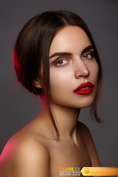 Beautiful model with fashion makeup - 7 UHQ JPEG