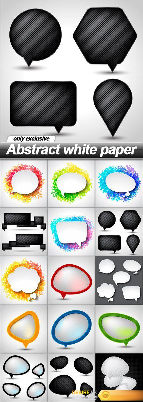 Abstract white paper - 15 EPS