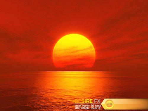 A sunset over the sea - 18 UHQ JPEG