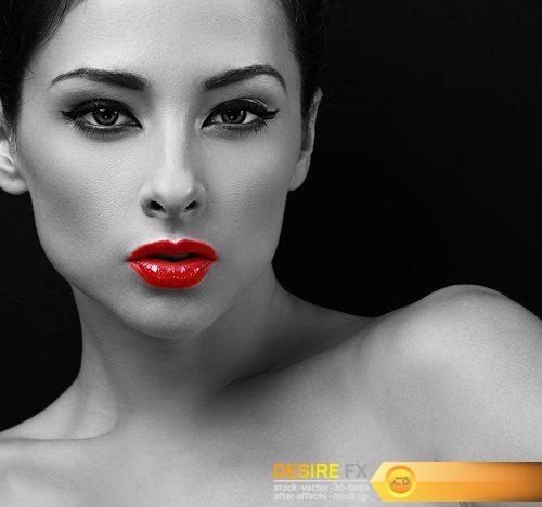 Beautiful expressive bright makeup female model - 15 UHQ JPEG