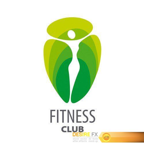 Fitness club logo 3 - 6 EPS