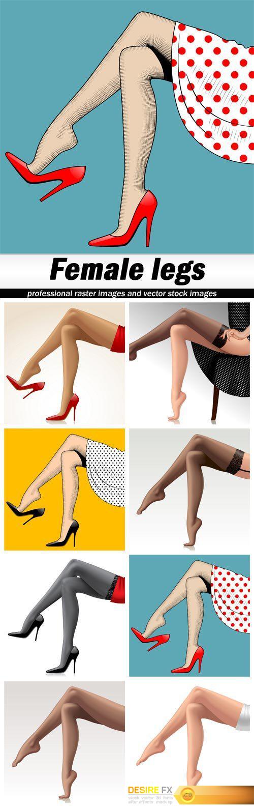 Female legs - 8 EPS