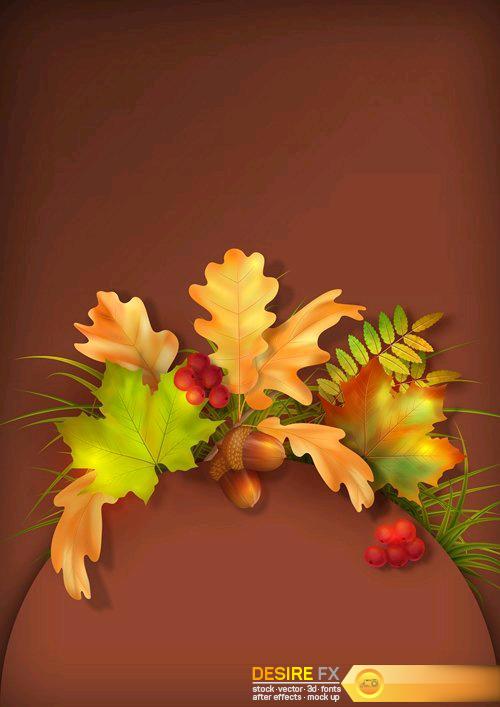 Autumn Vector Harvest Background - 12 EPS
