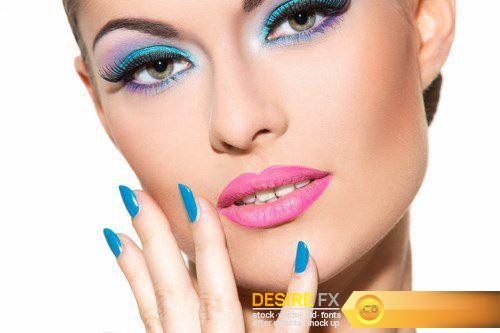 Beautiful girl with colorful makeup - 15 UHQ JPEG