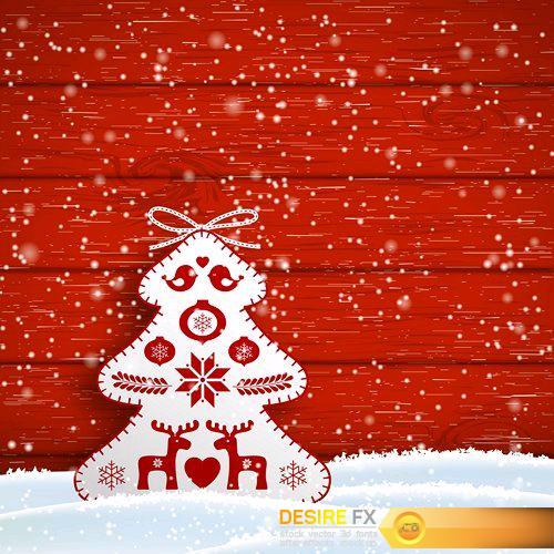 Abstract christmas background 2 - 25 EPS