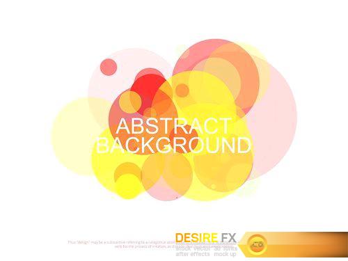 Abstract background of colorful circles - 16 EPS