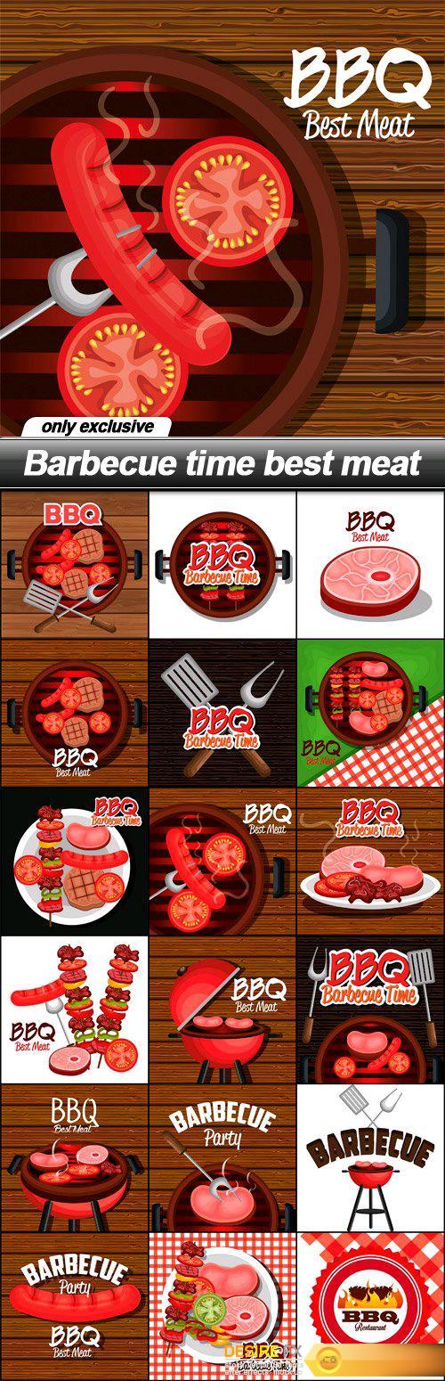 Barbecue time best meat - 18 EPS