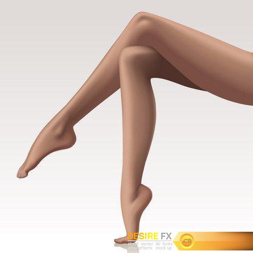 Female legs - 8 EPS