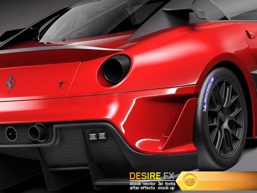 Ferrari 599 XX 3D Model DesireFX (4)