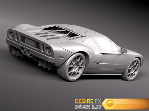 Ford GT40 3D Model (14)