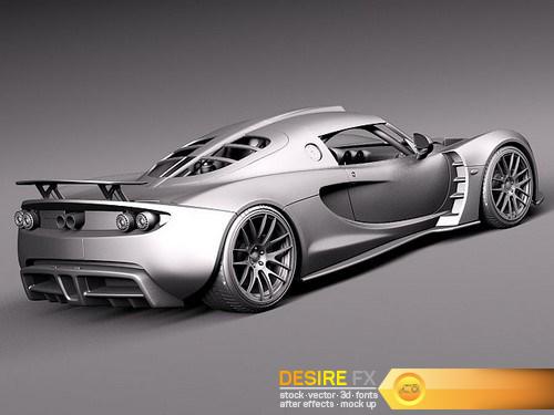 Hennessey Venom GT 2012 3D Model DesireFX (11)
