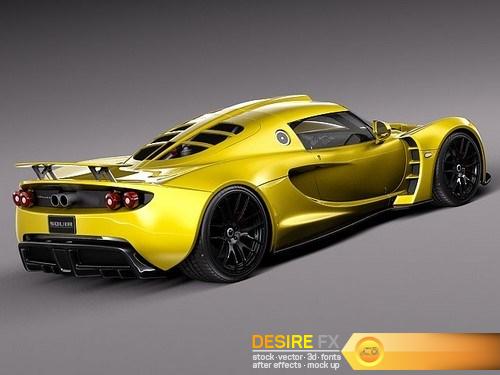 Hennessey Venom GT 2012 3D Model DesireFX (5)