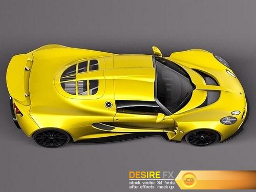 Hennessey Venom GT 2012 3D Model DesireFX (8)