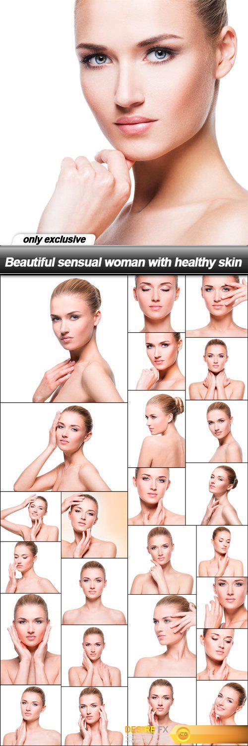 Beautiful sensual woman with healthy skin - 25 UHQ JPEG