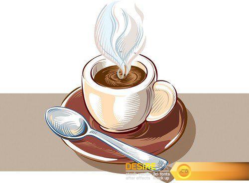 Cup of coffee 4 - 5 EPS