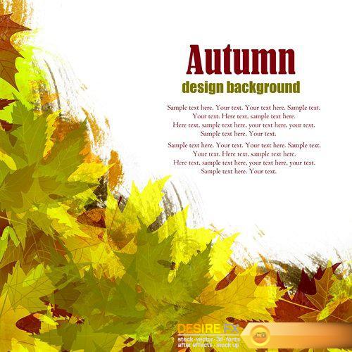 Background from autumn leaves - 24 UHQ JPEG