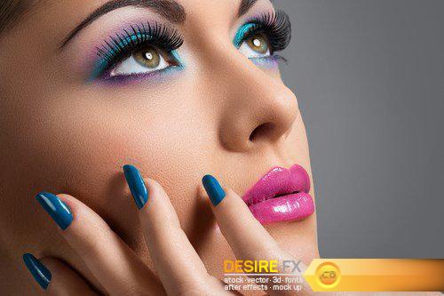 Beautiful girl with colorful makeup - 15 UHQ JPEG