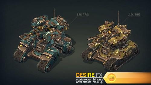 Mech Constructor Spiders and Tanks 3D Models (13)