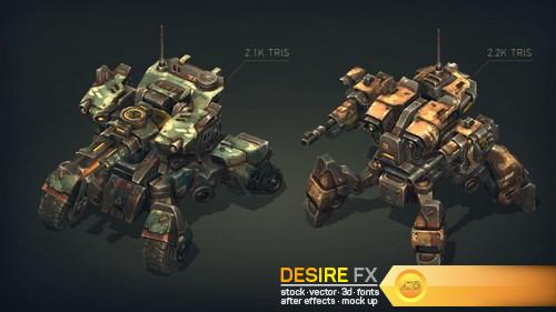 Mech Constructor Spiders and Tanks 3D Models (3)