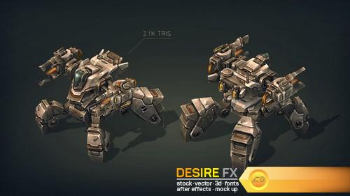 Mech Constructor Spiders and Tanks 3D Models (6)