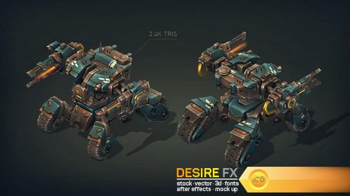 Mech Constructor Spiders and Tanks 3D Models (7)