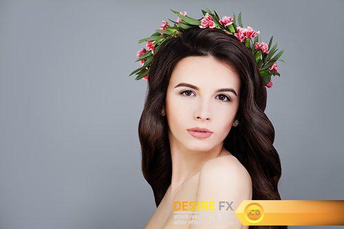 Beautiful Brunette Woman with Brown Hair - 12 UHQ JPEG