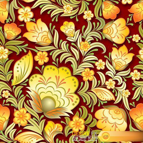 Abstract floral ornament 2 - 25 EPS