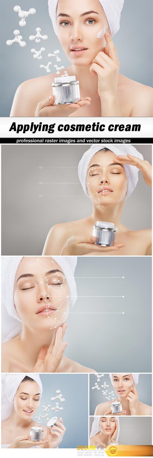 Applying cosmetic cream - 5 UHQ JPEG