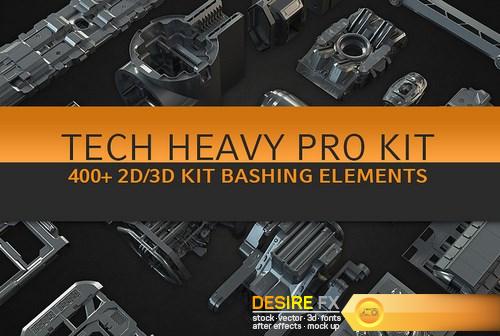 Tech heavy Pro Kit (400+ 2d3d Elements) 1 (1)