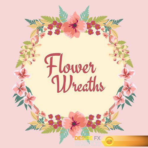 Anemone flower card - 27 EPS