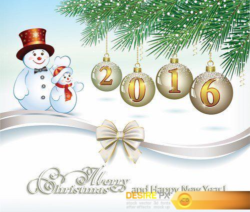 2016 Christmas background - 25 EPS