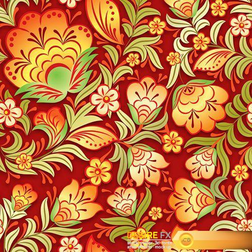 Abstract floral ornament 2 - 25 EPS